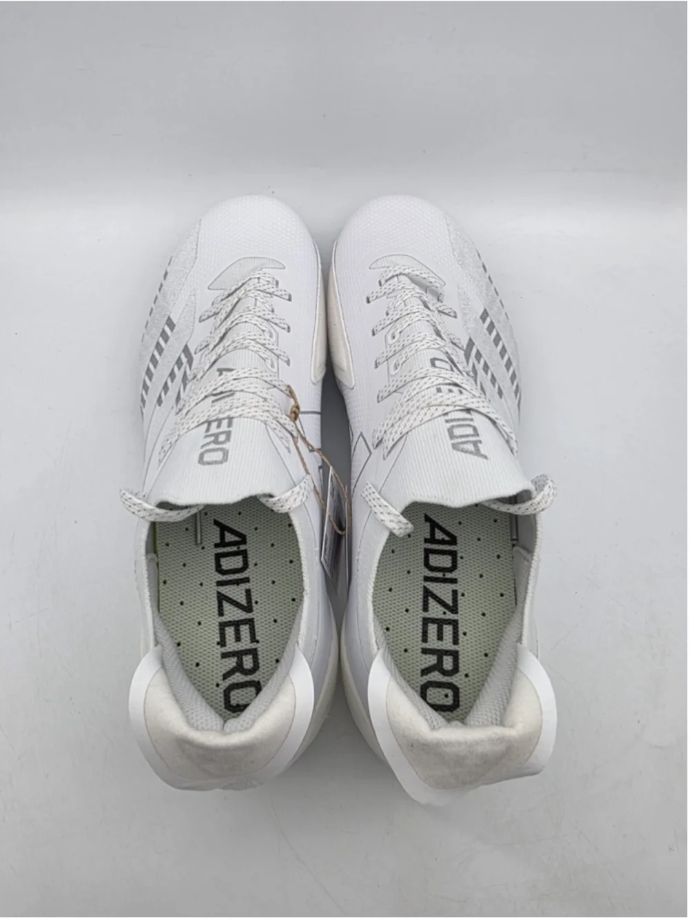 Adidas Adizero Electric + Men's Football Cleats IE6278 White Silver Size 8.5